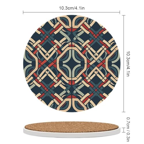 Dessous de verre pour table basse en céramique bleue et blanche apéritif - 3