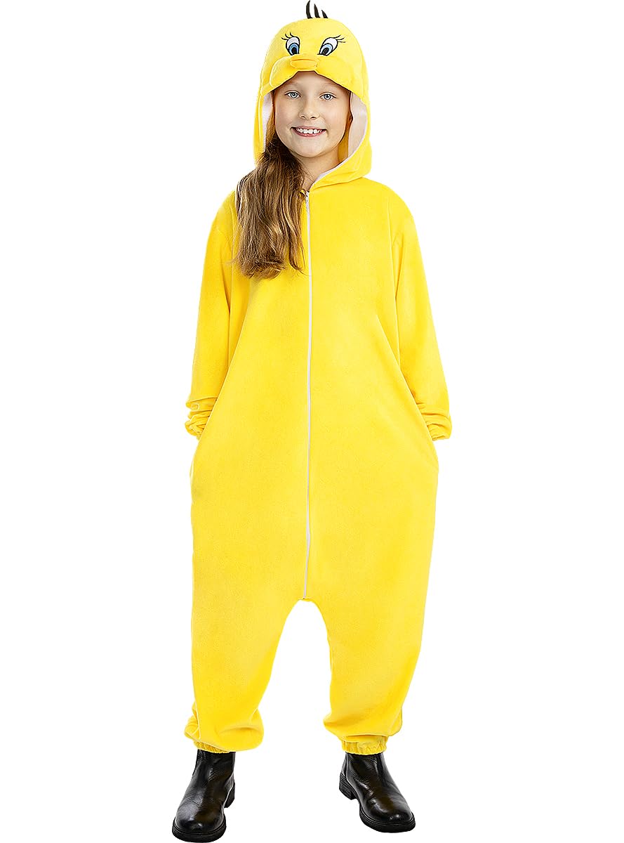 Funidelia | Costume di Tweetty- Looney Tunes per bambina e bambino Cartoni Animati, Tweety - Costume per Bambini e accessori per Feste, Carnevale e Halloween - Giallo