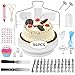 Abosi Reposteria y Pasteleria Utensilios, 94 Piezas Decoración de Pasteles Kit, Incluir Plato Giratorio Para Tartas, 48 Boquillas, 20 Manga Pastelera Profesional, 6 Moldes Silicona Reposteria