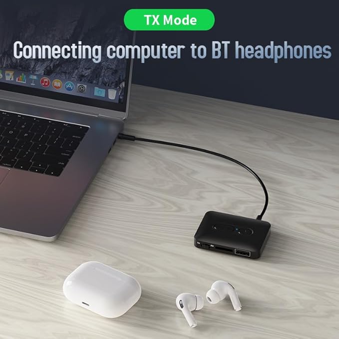 Adaptador Bluetooth 5.3 para Coche, Manos Libres, Receptor AUX miniatura 5