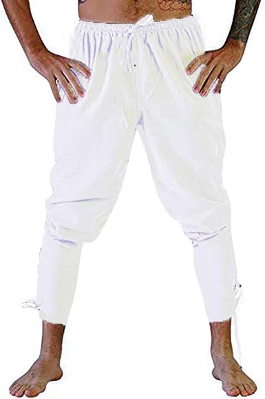 MERICAL Moda Uomo Autunno Pantaloni Solido Colore Pantaloni Sportivi Casual  Coulisse Pantalone(Bianco,L) : Amazon.it: Abbigliamento