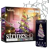 Immagine di Twinkly Strings HD – 500 RBG + Warm White LEDs, 27.5 Meters, Green Wire, Indoor/Outdoor Lighting Decoration