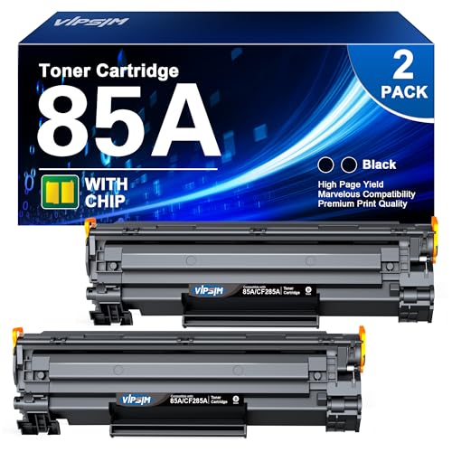 85A CE285A Toner Cartridge - Compatible Replacement for HP 85A Black Toner Cartridge for LaserJet P1102W P1102 P1109W M1217nfw M1212 M1212nf M1217 Printer (Black, 2-Pack)