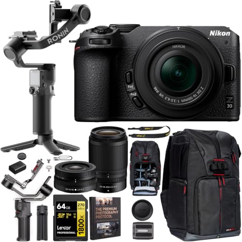 Amazon | Nikon Z 30 ミラーレスカメラ 4K DXボディ + レンズキット2個
