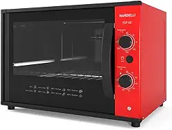 Forno Nardelli Elétrico Bancada Top 60 Vermelho 60 Litros