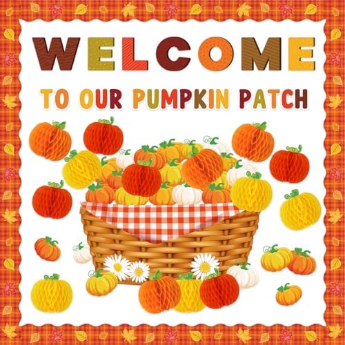 JarThenaAMCS 79Pcs Fall Bulletin Board Decoration Set