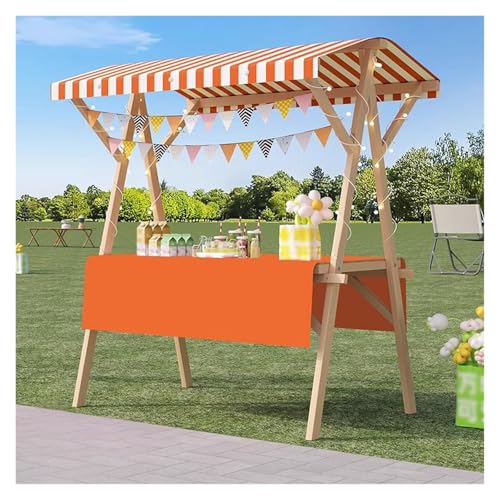 Carrello di legno portatile dell'alimento del banco di mostra del banco del mercato per i venditori ambulanti di uso all'aperto del venditore mobile Pushcart ideale per i mercati degli agricoltori