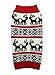 Ugly Vintage Knit Xmas Reindeer Holiday Festive Dog Sweater for Dogs,Large (L) Size