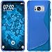 Produktbild PhoneNatic Case kompatibel mit Samsung Galaxy S8 Plus - blau Silikon Hülle S-Style + Flexible Folie