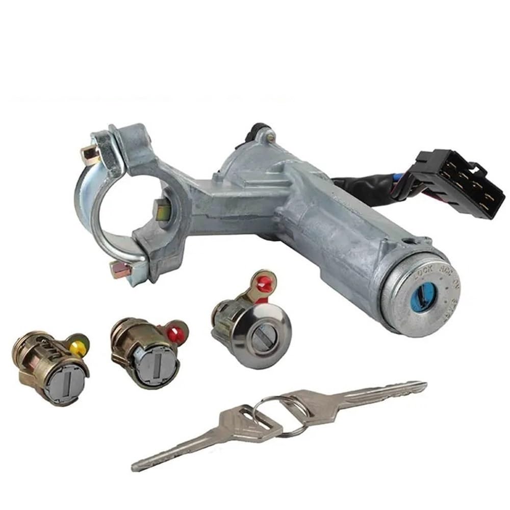Zhjlut One Color Car Lock Cylinder 69005-12740 6900512740 Compatible With Toyota For Corolla Ee90 E9 1987-1992 Car Ignition Lock Cylinder With 2 Keys
