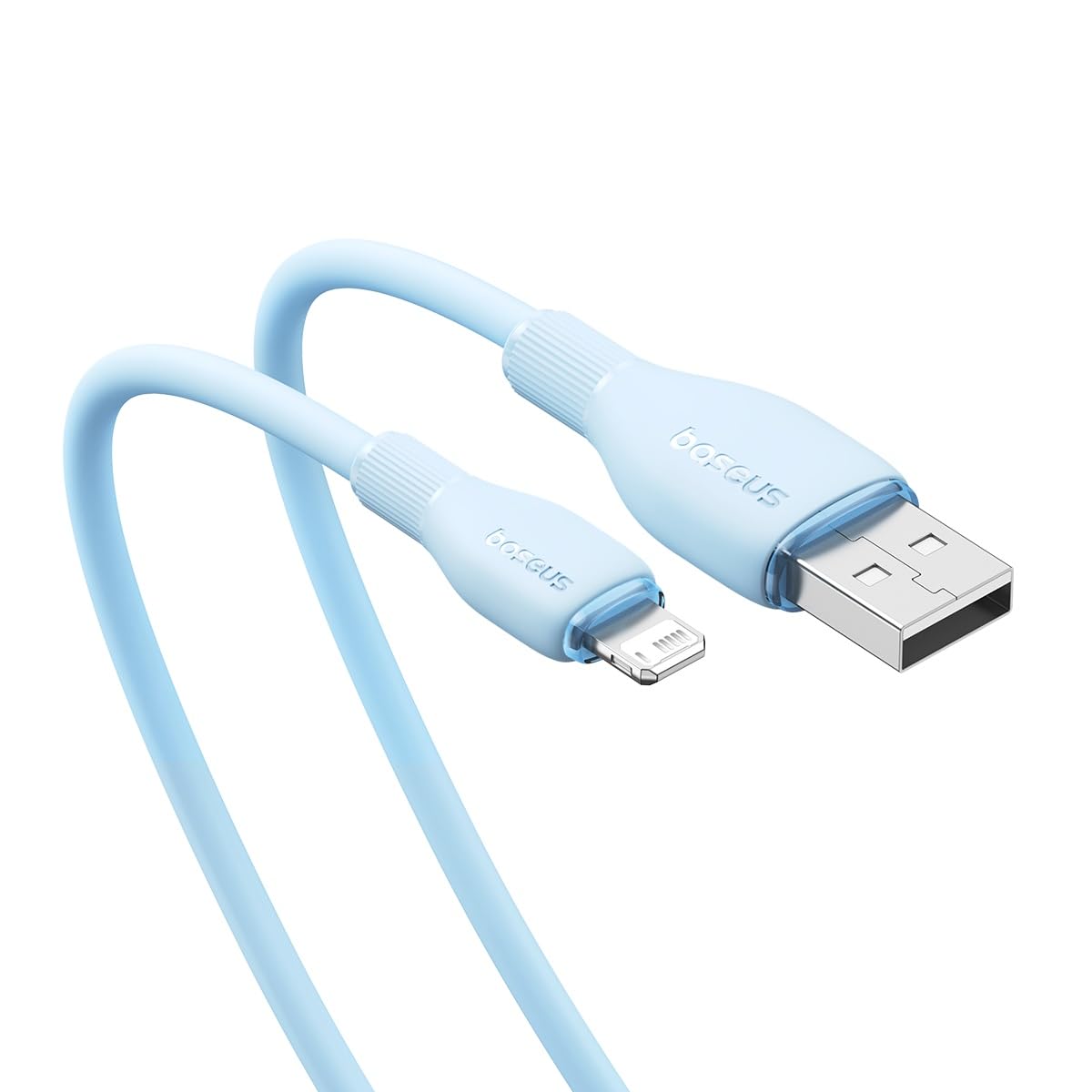 Baseus Pudding Hızlı Şarj Özellikli Lightning Kablo 2.4A, 1.2 Metre, Mavi