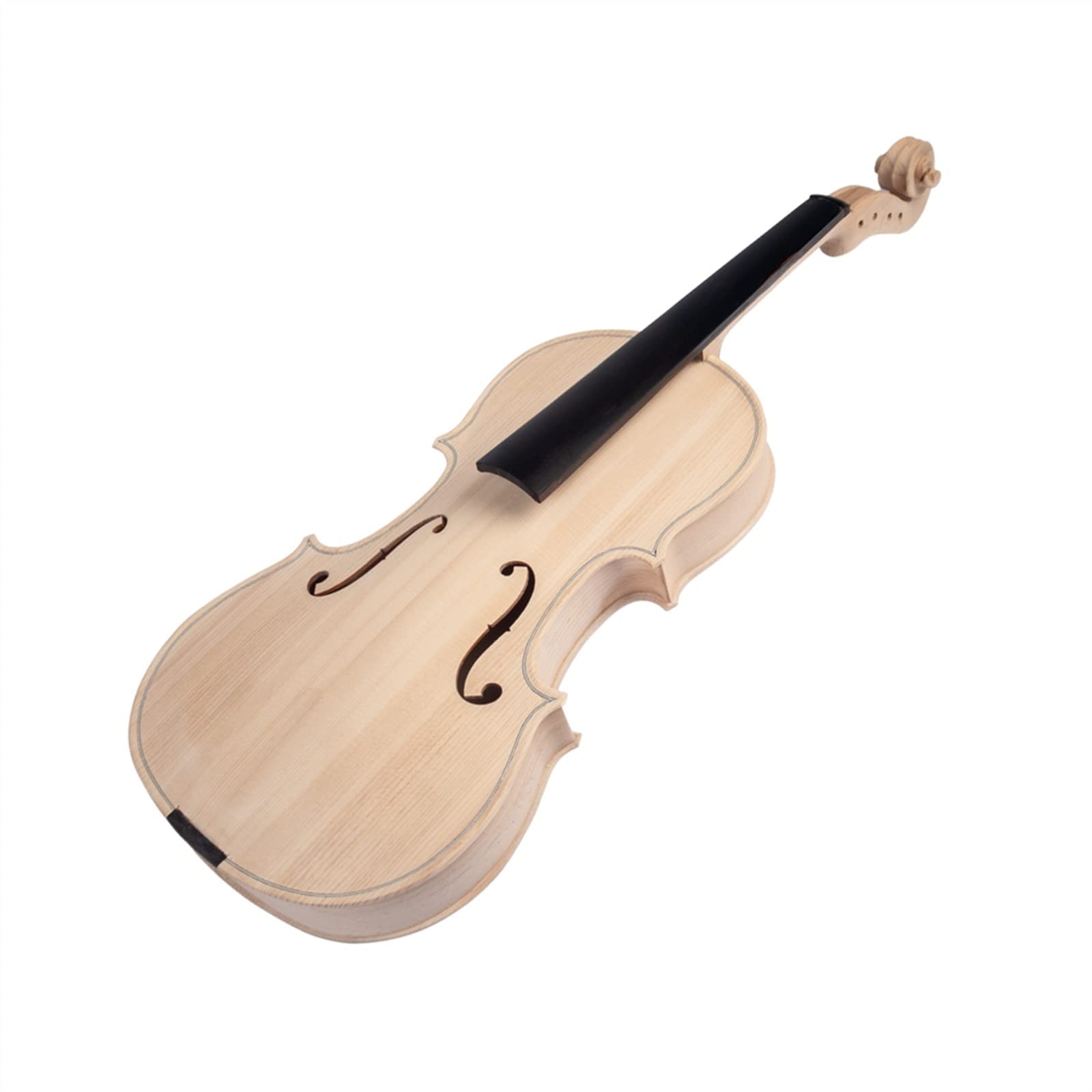 Parti di Ricambio Violino Violino A Grandezza Naturale Violino Incompiuto 4/4 Acessori per Violino Corda per Violino Fondo in Abete Set in Legno di Acero