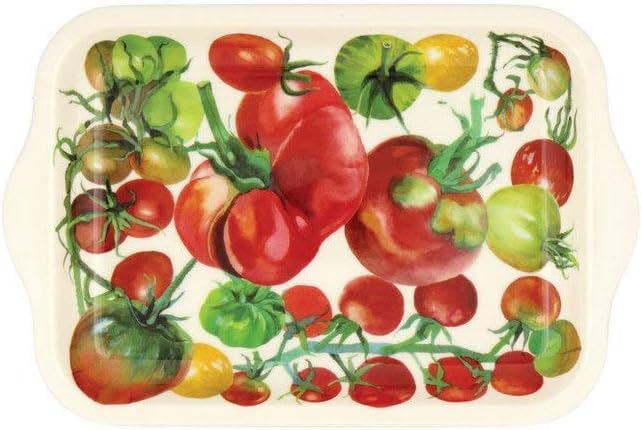 Emma Bridgewater - Small Melamine Rectangular Tray - 22 x 14.5cms - Vegetable Garden Tomatoes
