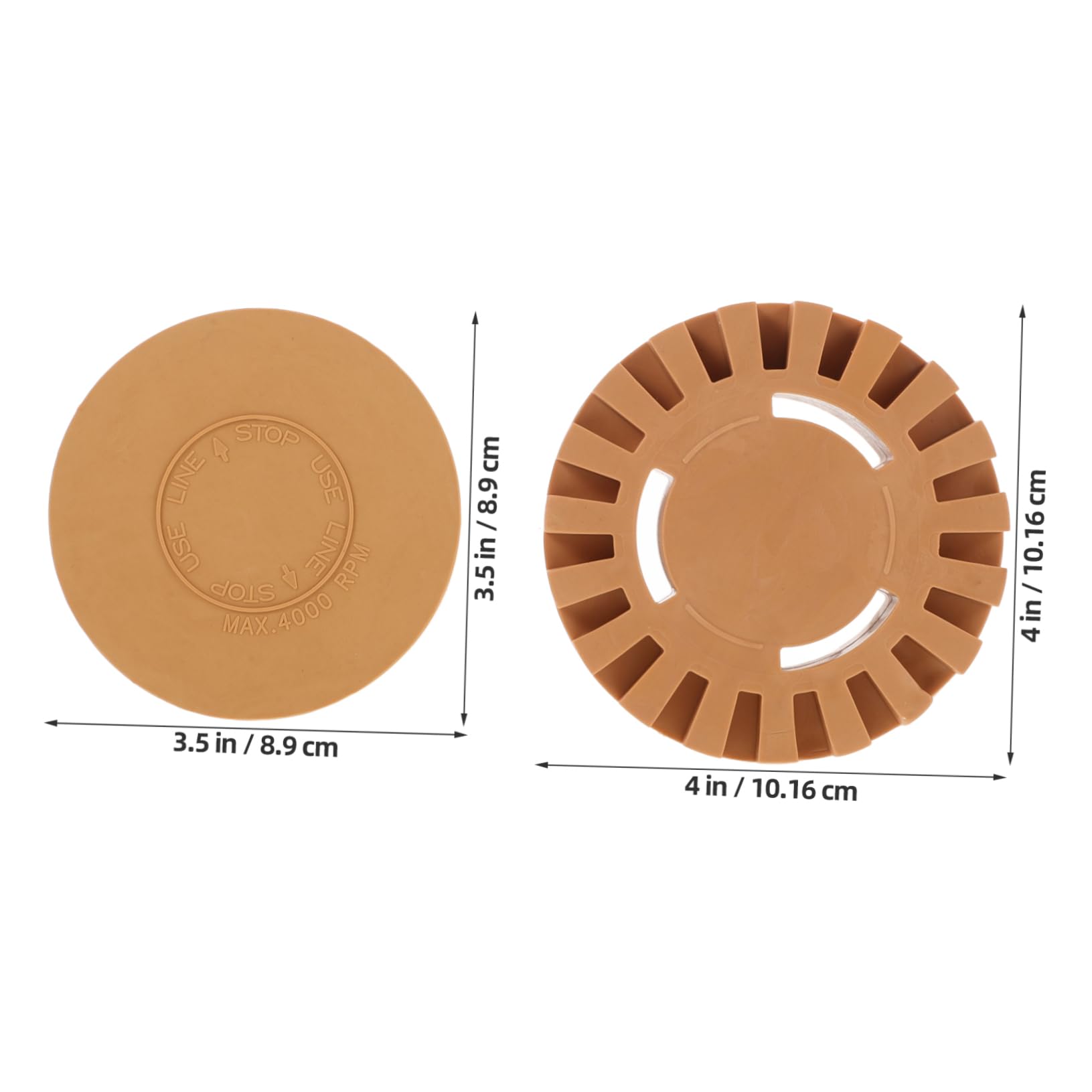 TOPPERFUN Remover Eraser Wheel 3.5 4 Solid Rubber Wheel for Easy Decal and Sticker Elimination