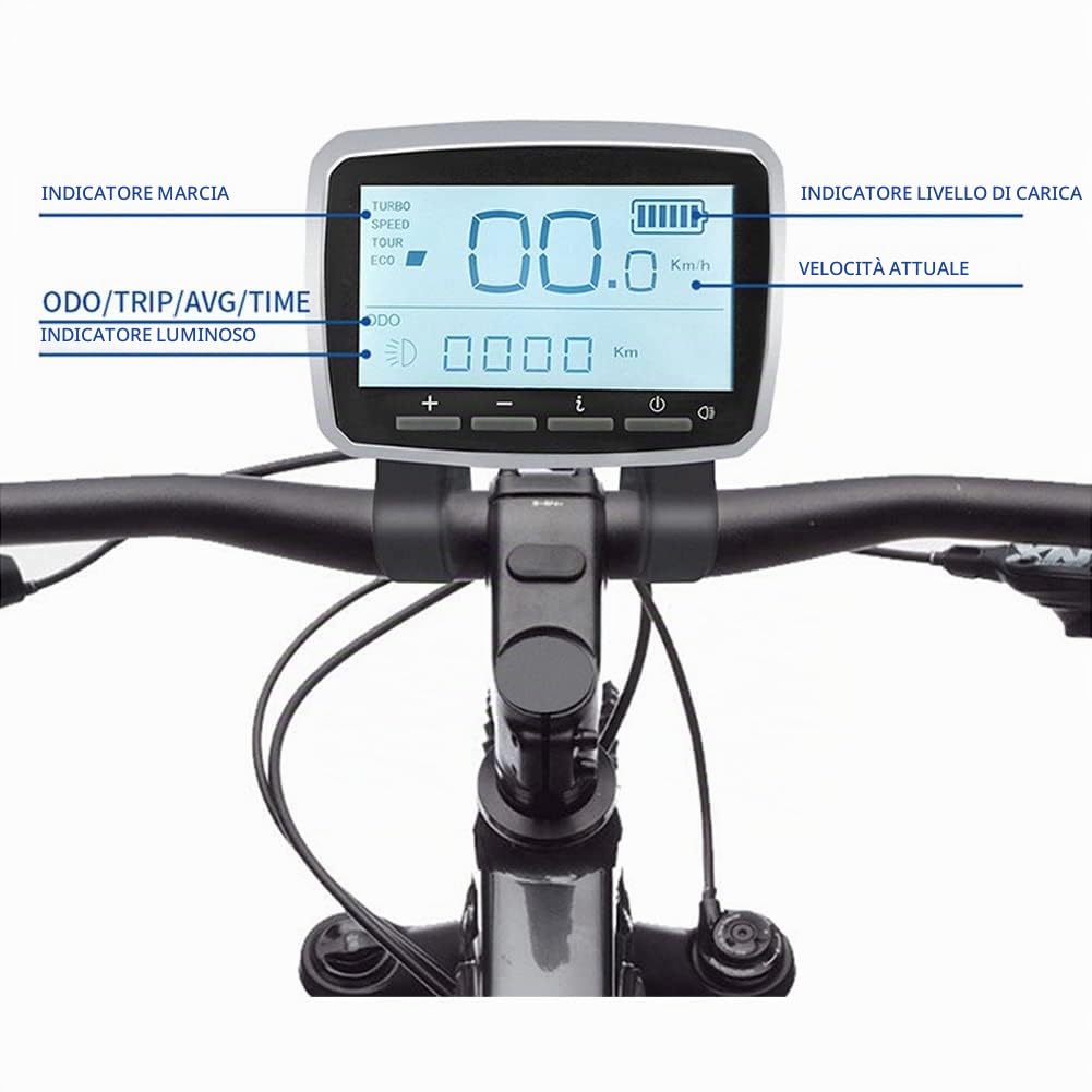 Bicicletta elettrica TSDZ2 TSDZ2B VLCD5 LCD 6Pin Display per Mid Drive Motor Accessori