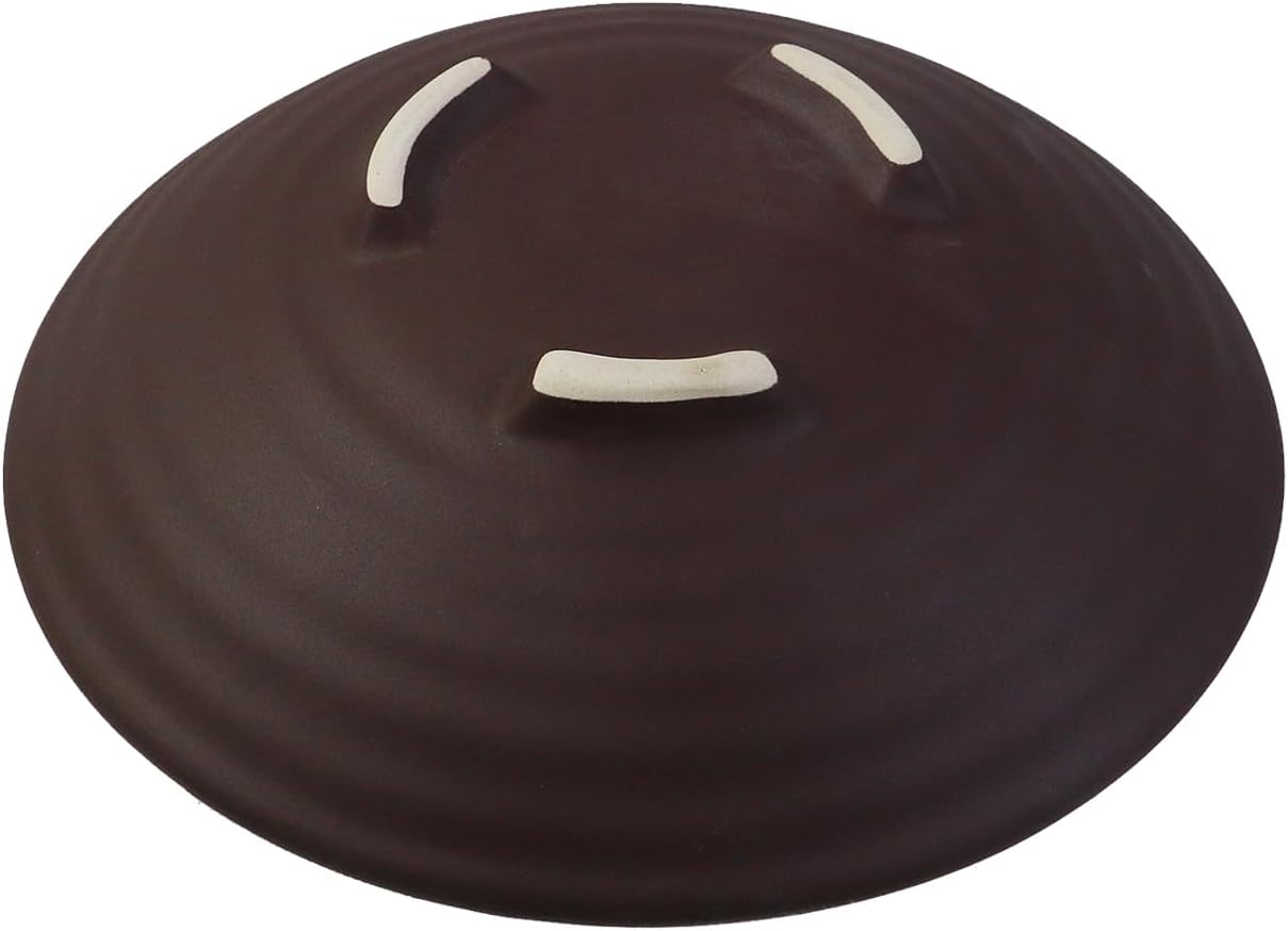 1pcs Japanese Ikebana Kit, Ceramic Floral Frog Bowl and Metal Flower Frog, with Needle Straightening Tool, Brown