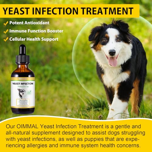 Hefe Infektion Behandlung für Hunde, Hund Ohr Infektion Behandlung, Hund Hefe-Infektion Behandlung für juckende Hundehaut Relief, Allergie Relief, beruhigen juckende Pfoten, Augen, Ohren, Haut