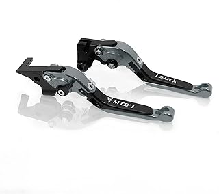EEASSA Alavancas de embreagem de freio de motocicleta Alavancas de embreagem de freio extensíveis dobráveis ajustáveis substituição para MT-07 MT 07 MT-09 MT07 MT09 MT 09 FZ07 FZ-07 2014-2022 (Cor: Estilo A)