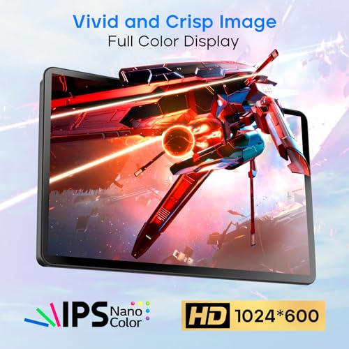 Image of ROADOM Touch Screen Monitor with Case, 7'' Raspberry Pi Screen, IPS FHD 1024x600,Responsive and Smooth Touch,Dual Built-in Speakers,HDMI Input,Compatible with Raspberry Pi /PC /Camera /Gaming /TV