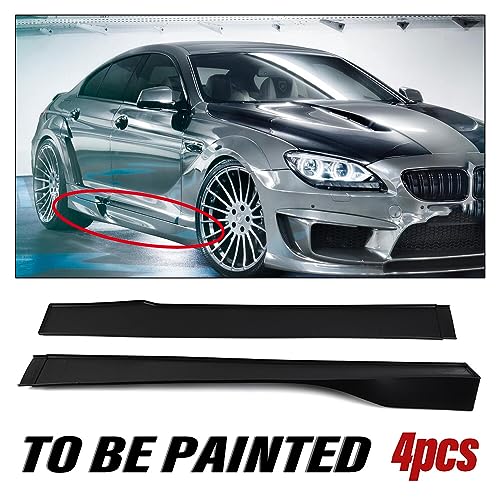 image for PIT66 Universal Car Rocker Panel Extension Lower Side Skirts (Double-S