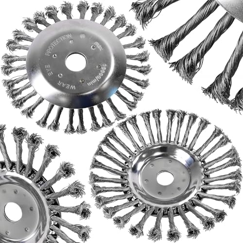 Spazzola per tagliaerba 8 25,4 spazzola metallica decespugliatore spazzola per erbacce