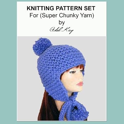 Sile Super Chunky Yarn Girls Ladies Winter Bobble Pom Pom Pon Ear Flap Trapper Hat Knitting Pattern