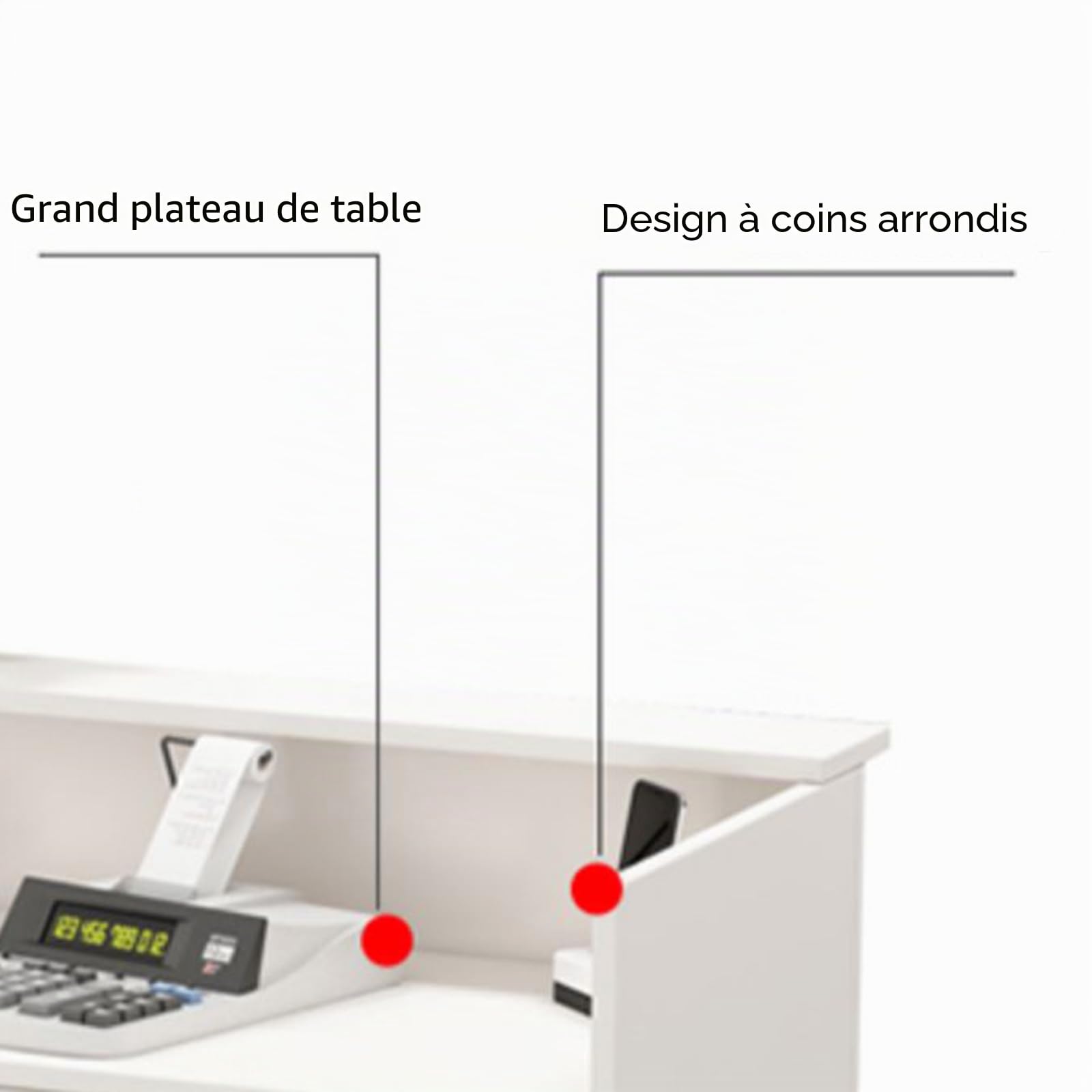 Petites Réceptions, Comptoirs De Magasins, Caisses Enregistreuses, Comptoirs D’Accueil avec Tiroirs, Mobilier De Bureau, Bureaux, Salons, Magasin De Vêtements, Armoires D’Accueil À Domicile