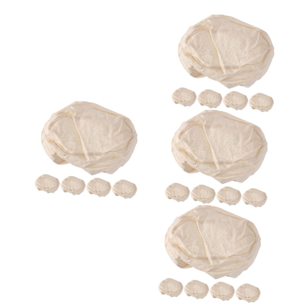 Cabilock 20stücke Brot Gärkörbe Mit Leinenbezug Hochwertige Stoffüberzüge Für Teigführung Und Optimale Fermentation Für Hausgebrauch Und Bäckerei