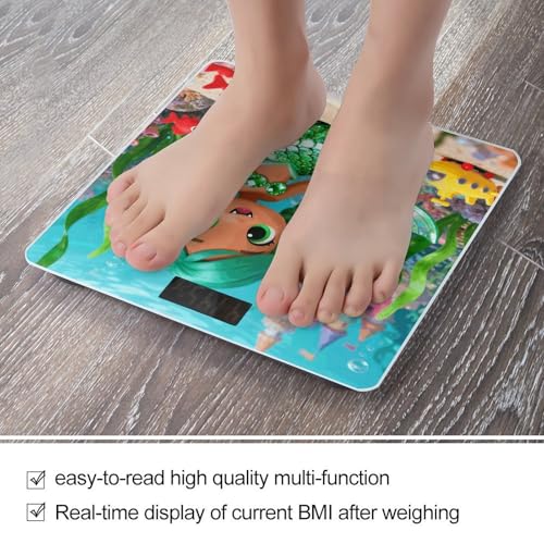 Báscula digital para baño con pantalla LCD y base antideslizante miniatura 5