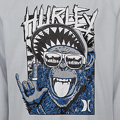 Image of Hurley boys Long Sleeve Soft Basic Cloud Slub T-shirt and Shorts 2-piece Outfit Set