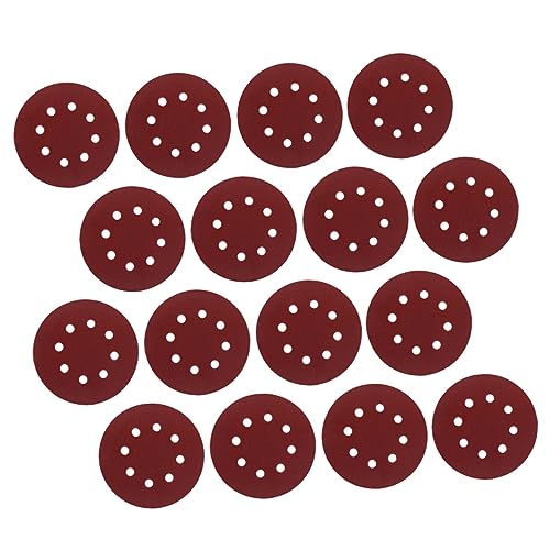 MAGICLULU 100pcs Round Sanding Discs Flocking Polishing Grits for Grinding Compatible with Various Materials for Woodworking and Industrial Use