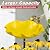 Xzunk 4 PCS Flower Bird Baths for Outdoors Hummingbird Bird Bath for Outside Small Bird Bath with Metal Stake for Bird Lovers Garden Decoration (Red & Yellow)