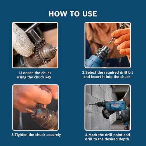 BOSCH GSB 600 Corded Electric Impact Drill | 600 W Motor | Speed upto 3000 RPM | Rated Torque of 1.4 Nm | Impact rate upto 48000 BPM | Double Insulation | 1 Year Warranty (Image - 5)