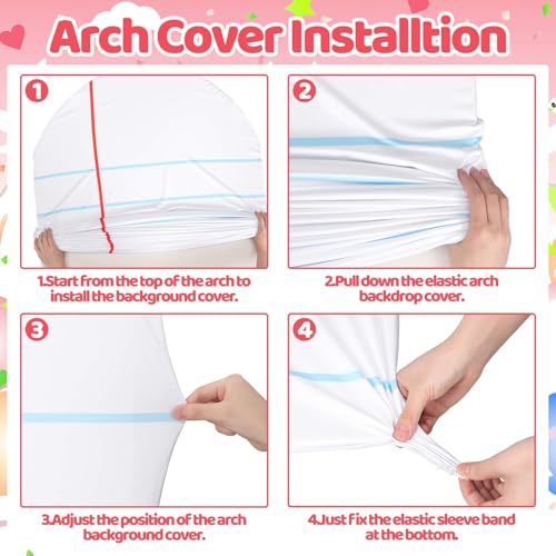 Funda para fondo fotográfico de arco 6.7ft Breling miniatura 3