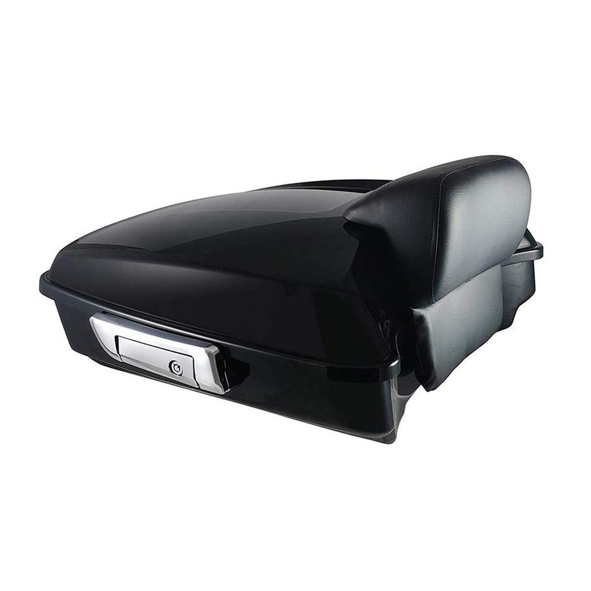 Vivid Black Chopped Tour Pack Luggage Kit w/Backrest Pad,Luggage Fitted Lining fits for Harley Touring Road King, Road Glide, Street Glide, Electra Glide, Ultra-Classic 2014-2023