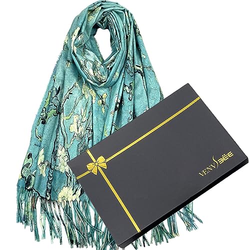 Van Gogh Scarves Art Scarf for Women Best Gift Reversible Soft Cashmere Feel Shawl Wrap Pashmina in Gift Box