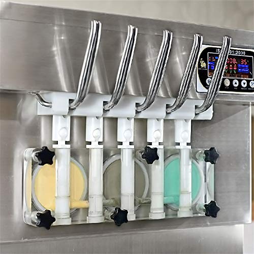 Kolice Commercial 5 Flavors Soft Serve Ice Cream Machine, ice cream