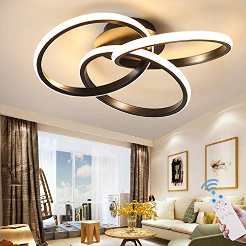 Plafonnier LED télécommandé pour remplacer un lustre ancien et sombre