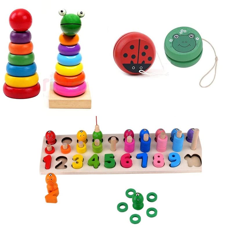 Buy ShopNcart® Montessori Learning Wooden Toys Box Pack of 4 Early