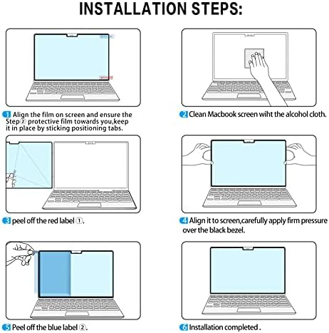 [removable] Macbook Pro 14 Screen Protector,Eye Care,Anti Blue Light screen protector Compatible with MacBook Pro 14 Inch 2021 M1 Pro/M1 Max A2442 with Touch ID,Anti-Glare/Anti Scratch (PET)