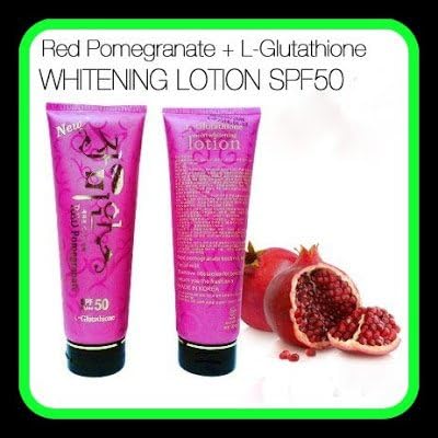 14 Days Result 300g. Red Pomegranate L-glutathione Moist Whitening Lotion Spf50pa+++