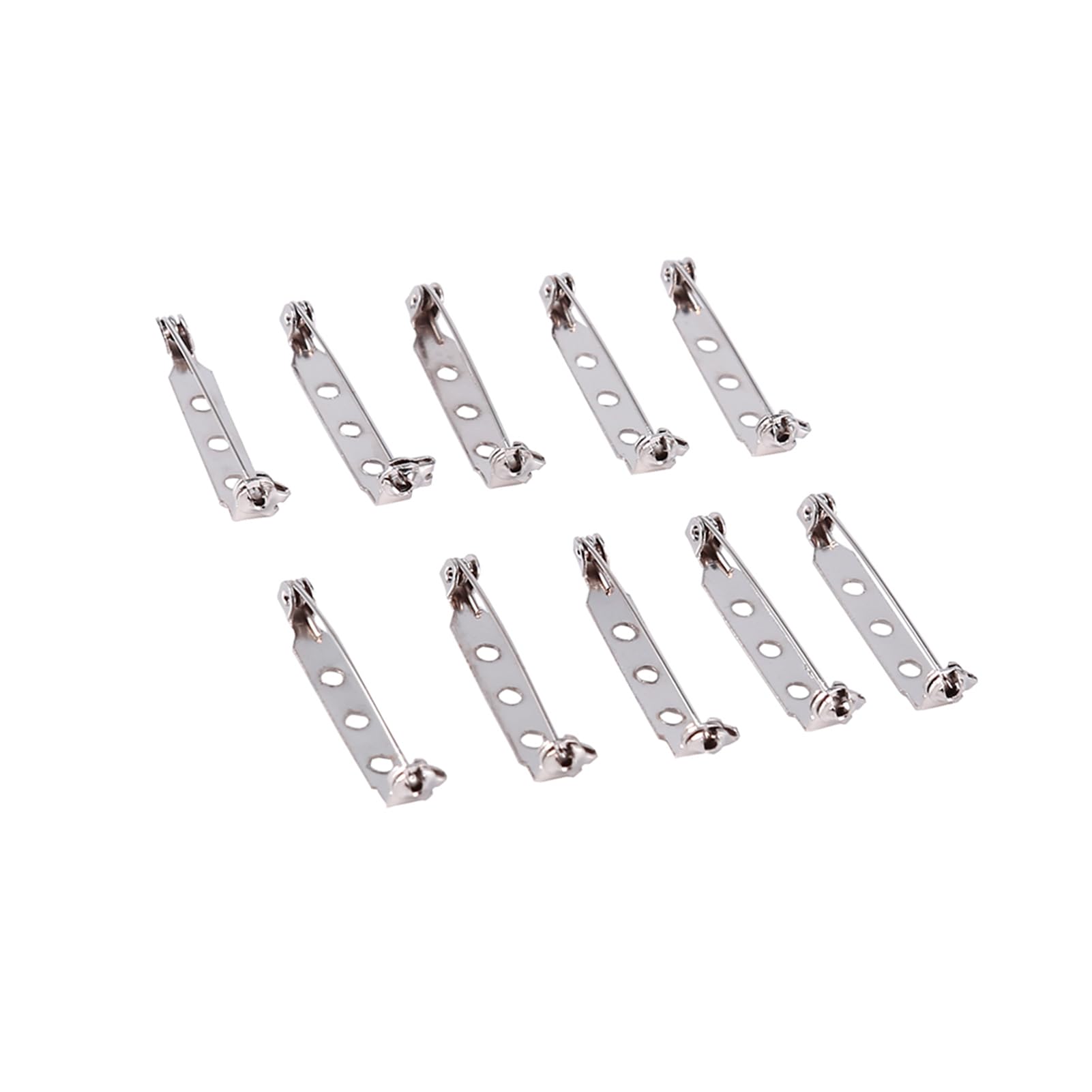 Anjing - 100 Spille Da Balia Con Chiusura Di Sicurezza In Acciaio Inox - 4 Misure (20, 25, 32, 38 Mm) In Scatola Di Plastica
