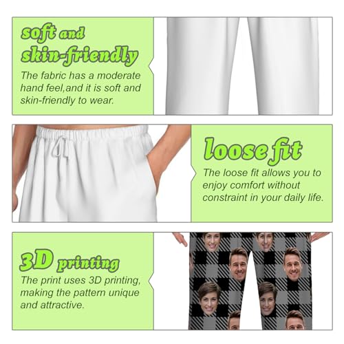 Custom Pajamas Pants With Photo Face Custom PJ Pants Personalized Gifts For Women Men Pet Dog Cat Christmas Valentines3