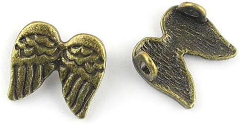 Jewelry Making Charms CB057 Angel Wings Cupid Ancient Bronze Retro Findings Bulk Pendant for Necklace Bracelets