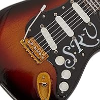 CRAFTED WITH PRECISION: This 10in/25cm wooden Miniature guitar with plastic and metal details includes a display stand, making it perfect for showcasing. Each order contains a handmade mini guitar, stand, display box, and artist name plate with 2 acr...