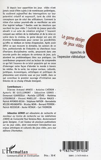 Game design de jeux vidéo et analyse approfondie de l'expression - 2