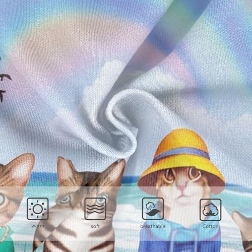 Cotton Girls Underwear Toddler Funny Cats Animals Beach Panties for Girl Colorful Briefs Girls Undies 2t3