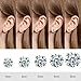 10 Pairs Surgical Steel Stud Earrings Set and 14K Gold Plated Hypoallergenic Studs Earrings for Women, Stainless Steel Cubic Zirconia Waterproof Non Tarnish