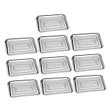 Photo Gallery ligigwash 10 pezzi vassoi rettangolari acciaio teglie resistenti per cucina vassoi pratici per servizio e cottura al forno Photo Gallery ligigwash 10 pezzi vassoi rettangolari acciaio teglie resistenti per cucina vassoi pratici per servizio e cottura al forno