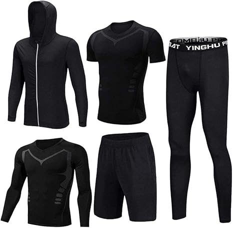 Amazon Co Jp 5ピーススポーツジムランニング服セット パーカージャケット ベースレイヤーtシャツ ルーズフィットショーツ 圧縮トレーニングレギンストレーニングフィットネス A Xl 服 ファッション小物 Amazon Co Jp 5ピーススポーツジムランニング服セット パーカージャケット ベースレイヤーtシャツ ルーズフィットショーツ 圧縮トレーニングレギンストレーニングフィットネス A Xl 服 ファッション小物
